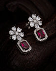 RUBY BLOSSOM DROP EARRINGS