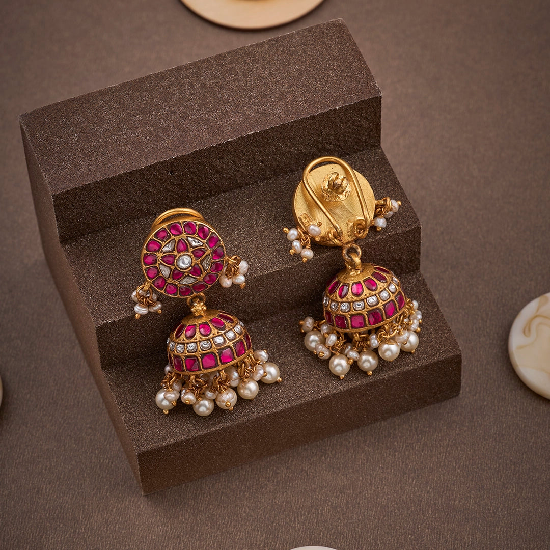 BLUSH KUNDAN JHUMKA