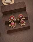 PINK POP KUNDAN JHUMKA