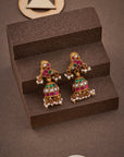 PEACOCK KUNDAN JHUMKA