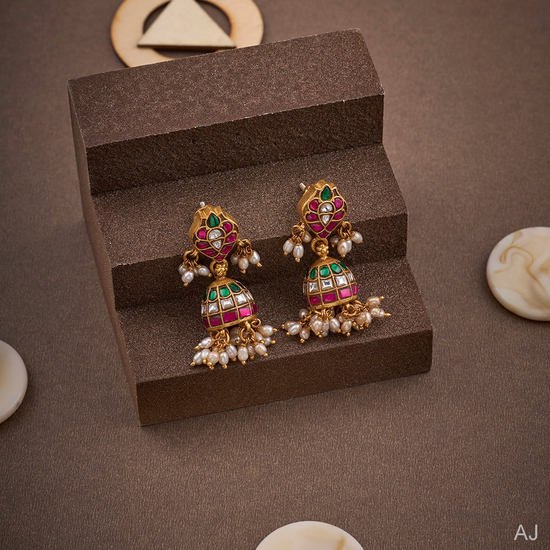 RAJSI KUNDAN DOME JHUMKA