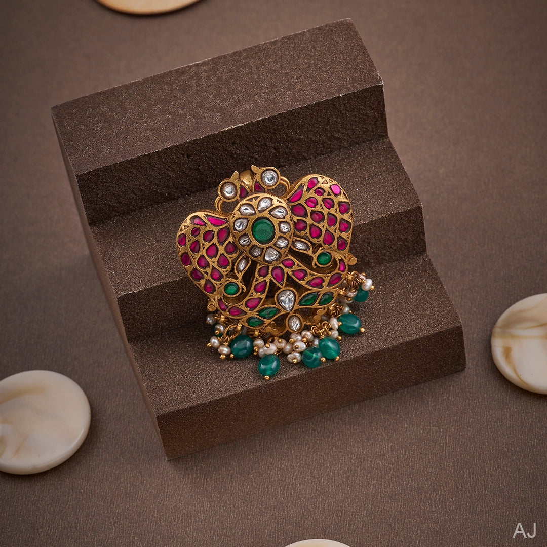 EMERALD DROP GANDABERUNDA PENDANT