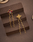 FLORAL WAVE HAIR PIN