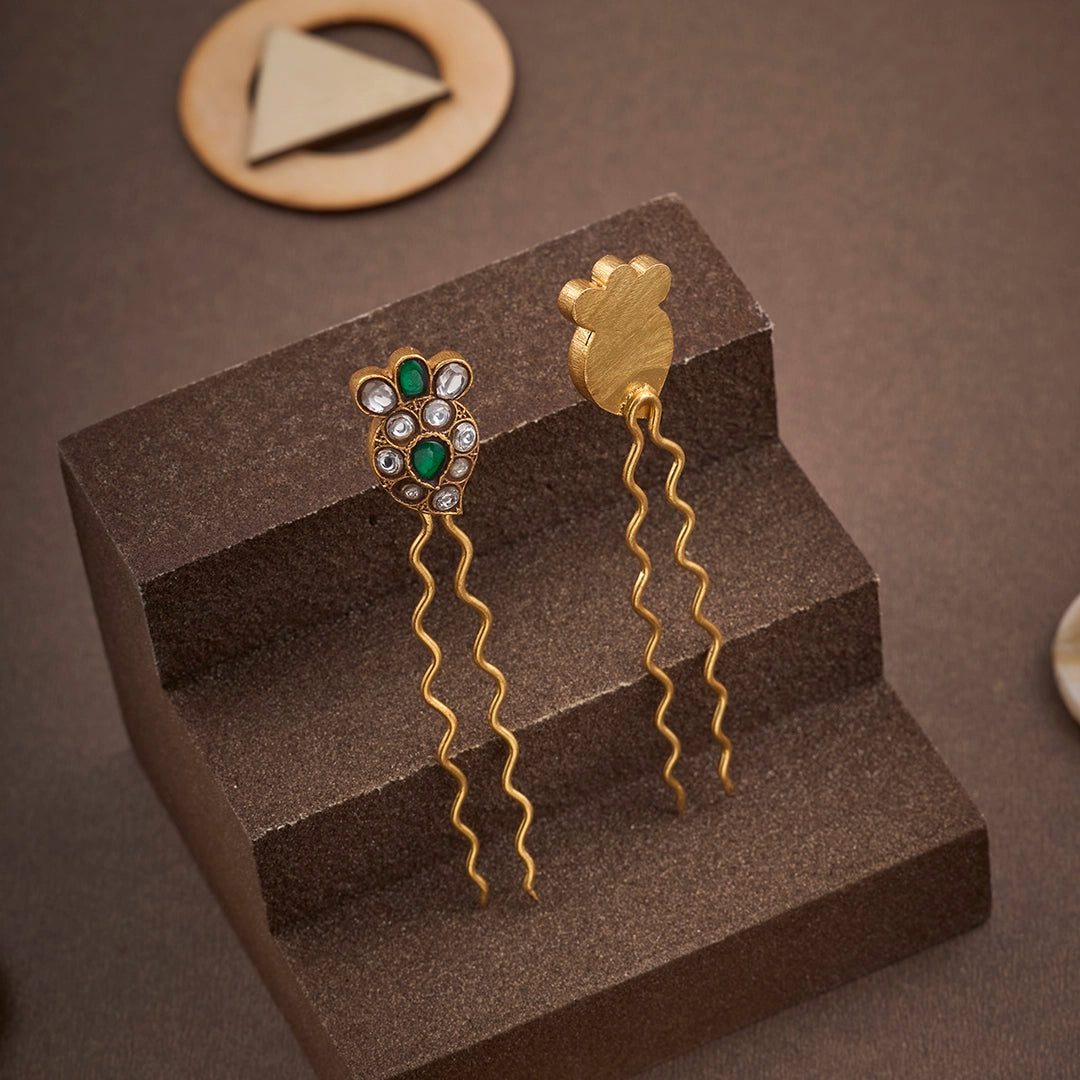 EMERALD BLOOM HAIR PIN
