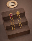 FLORAL DISC HAIR PIN