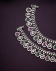 CRYSTAL TEARDROP ANKLET