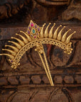 CREST TEMPLE HAIR BROOCH