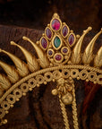 CREST TEMPLE HAIR BROOCH