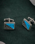 TURQUOISE ROYALE CUFFLINKS