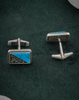 TURQUOISE ROYALE CUFFLINKS