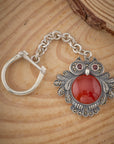 ROYAL RED OWL KEYCHAIN