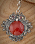 ROYAL RED OWL KEYCHAIN