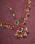 KUNDAN PEARL MAANG TIKKA