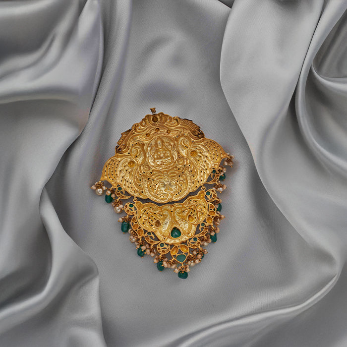 ANTIQUE LAKSHMI NAKASH PEACOCK PENDANT