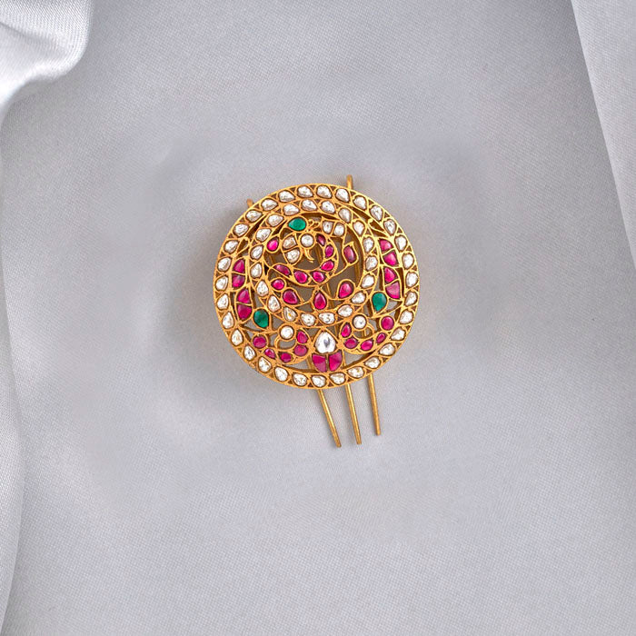 SILVER HAIR MOISSANITE BROOCH