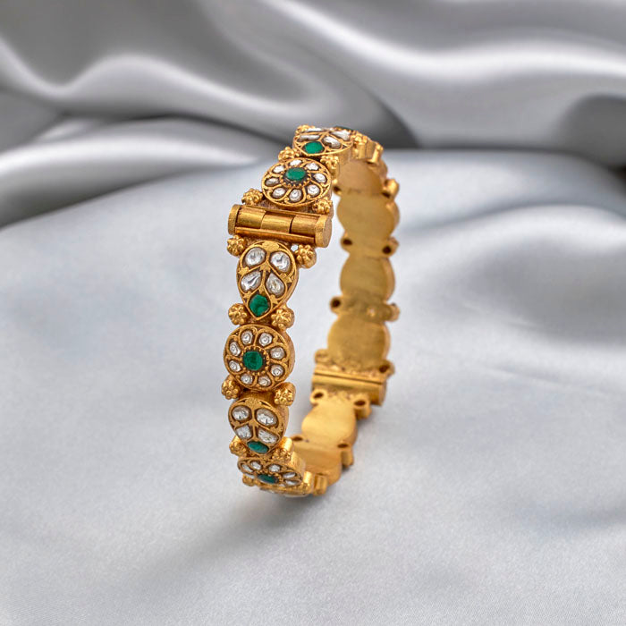 SILVER DESIGNER MOISSANITE BANGLES