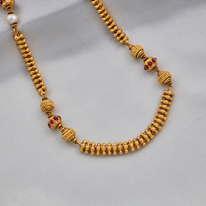 SILVER MOP NECKCHAIN