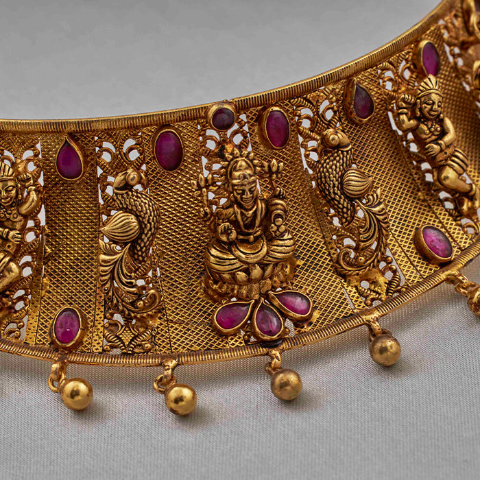 SILVER LAKSHMI NAKASH CHOCKER