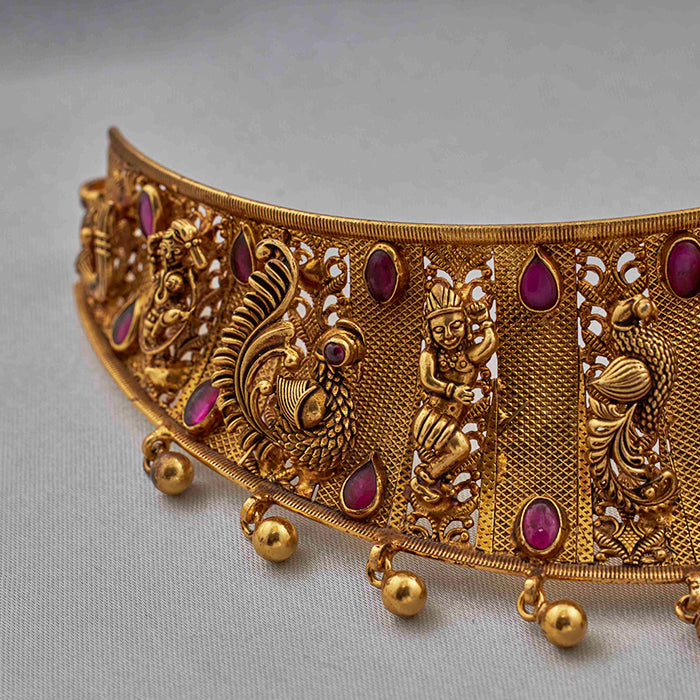 SILVER LAKSHMI NAKASH CHOCKER