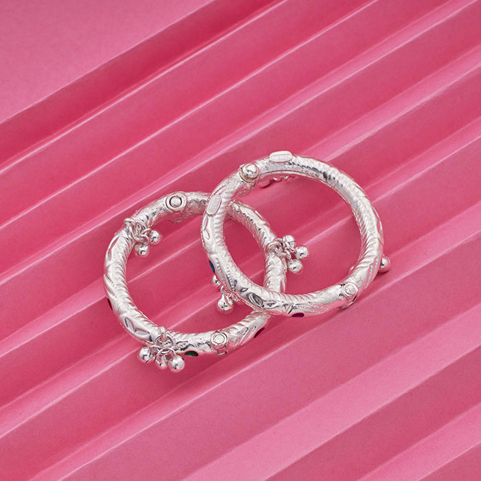 SILVER BEADS KID&#39;S ANKLET