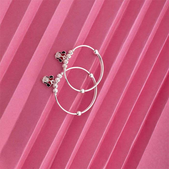 FANCY KID&#39;S SILVER BANGLE
