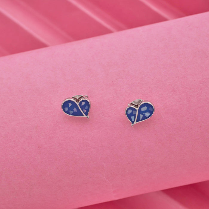 SILVER MINI HEART PENDANT WITH EARRINGS