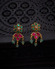 KUNDAN LOTUS EARRINGS