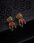 KUNDAN LOTUS EARRINGS