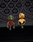 KUNDAN LOTUS EARRINGS