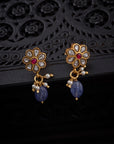 POLKI FLORAL EARRINGS