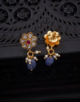 POLKI FLORAL EARRINGS