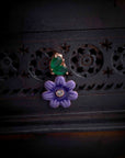 VIOLET PETAL EARRINGS