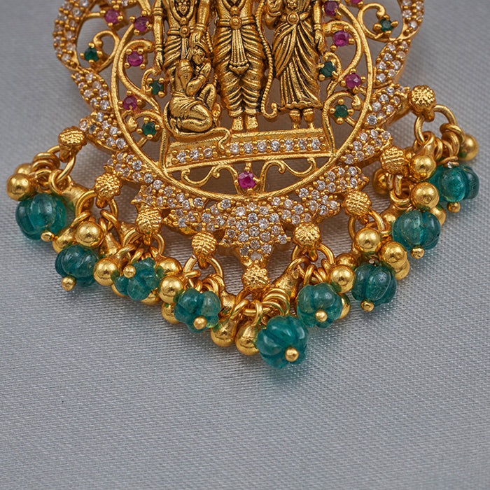 SILVER ANTIQUE TEMPLE PENDANT