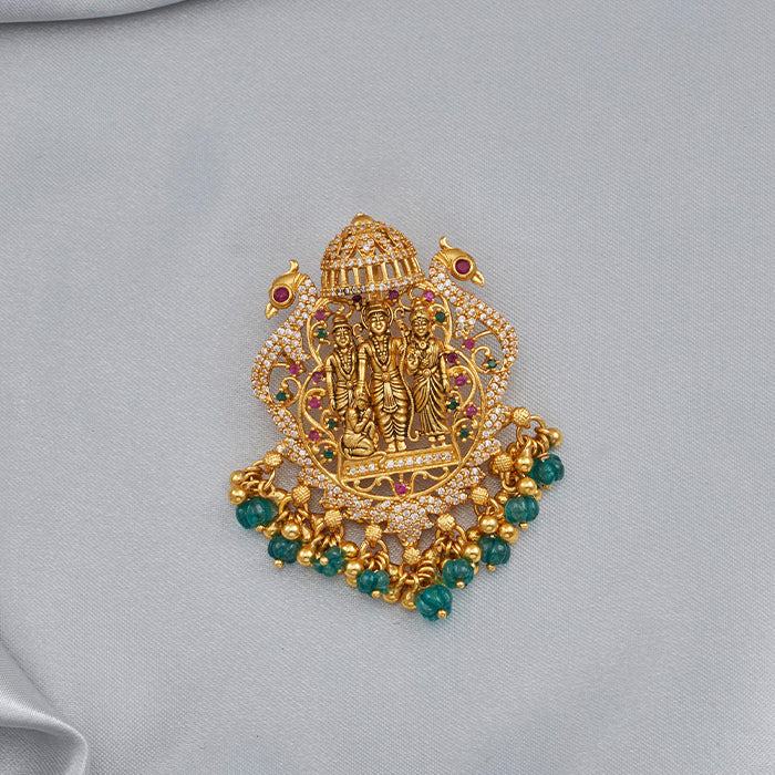 SILVER ANTIQUE TEMPLE PENDANT