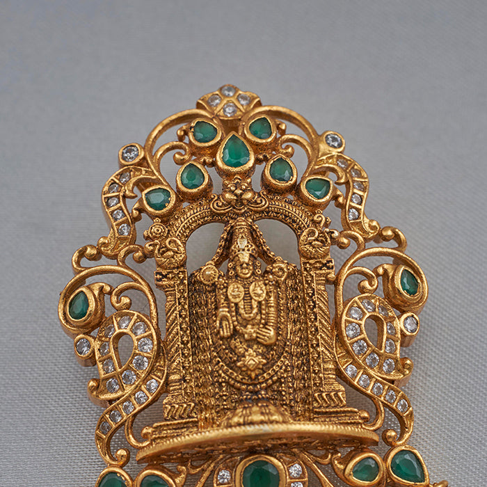 SILVER BALAJI TEMPLE PENDANT