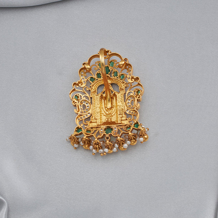 SILVER BALAJI TEMPLE PENDANT