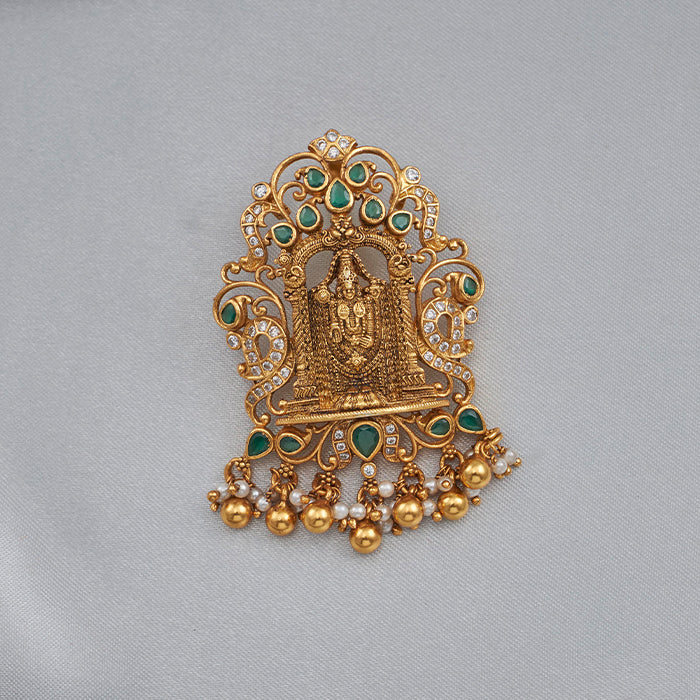 SILVER BALAJI TEMPLE PENDANT