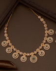 EMERALD HALO NECKLACE SET